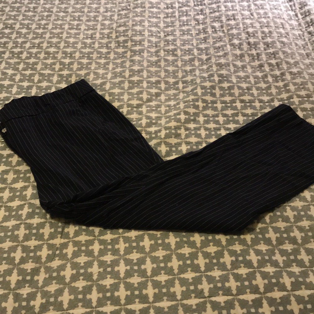 Pin striped loft pants ankle length